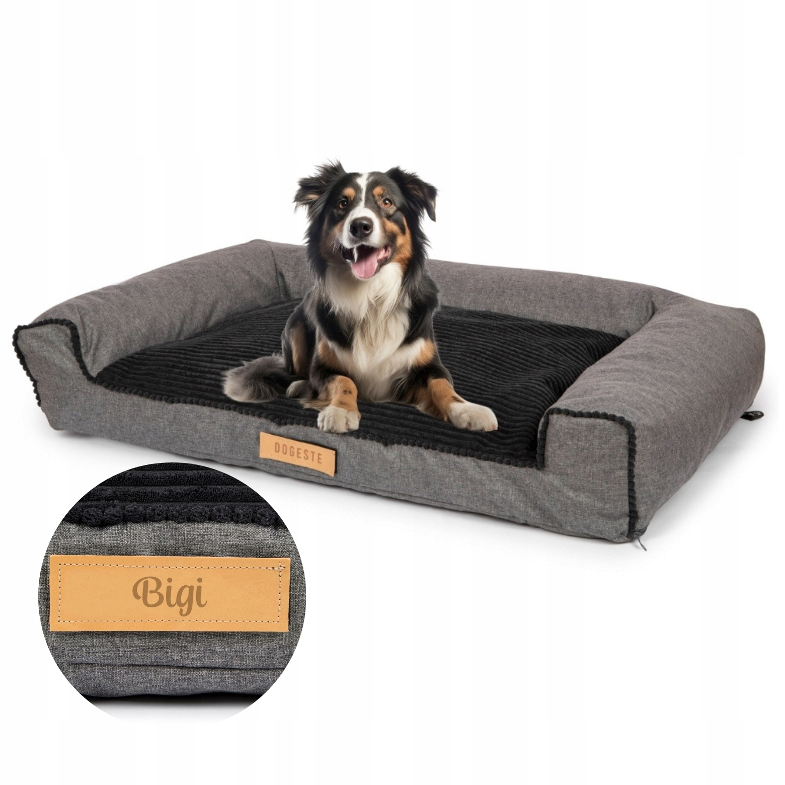 Pelíšek pro psa Potah Pohovka XL Štruks s gravírováním Bonus jméno 100x65