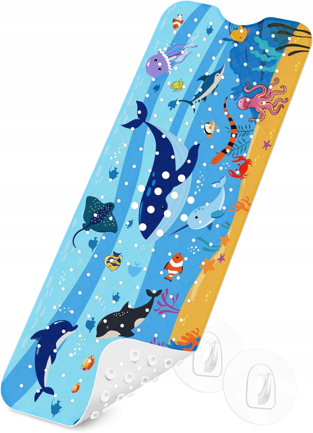 Prostiskluzová Podložka Do Vany A Sprchy 100X40CM S Háčky Pvc