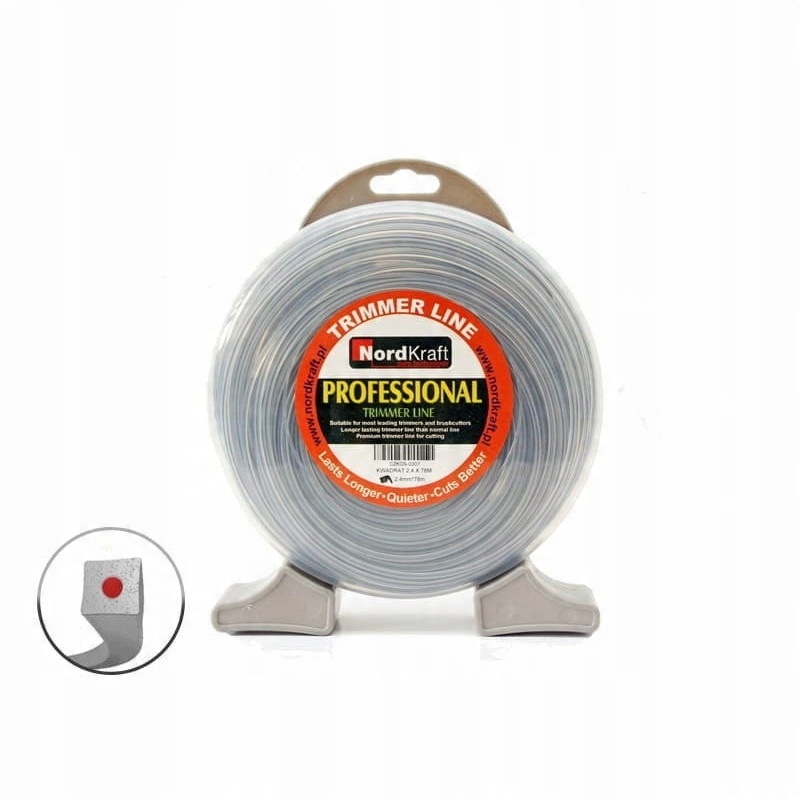 

Żyłka tnąca kwadrat 2,4mm/78m Dual-cut