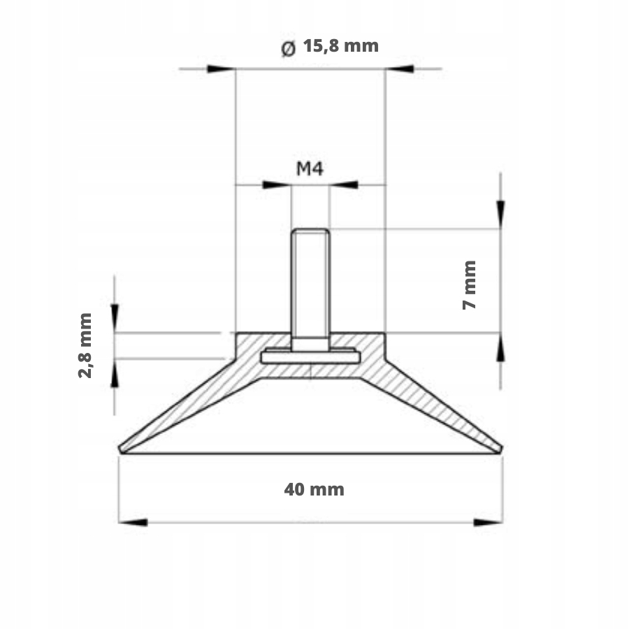 Uchwyt przyssawki 2 sztuki na tablice EAN (GTIN) 5903968602260