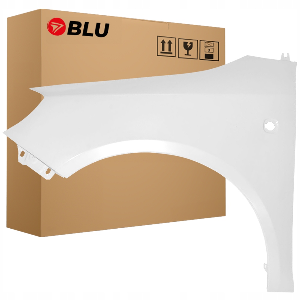 Blu Blatník Škoda Fabia 2 5J Roomster 1026 levý bílý 07-15 přední pozink