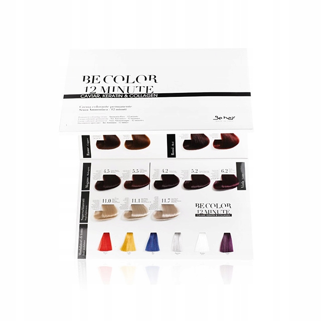 Paleta barev Be Hair Be Color 12 minut – všechny barvy