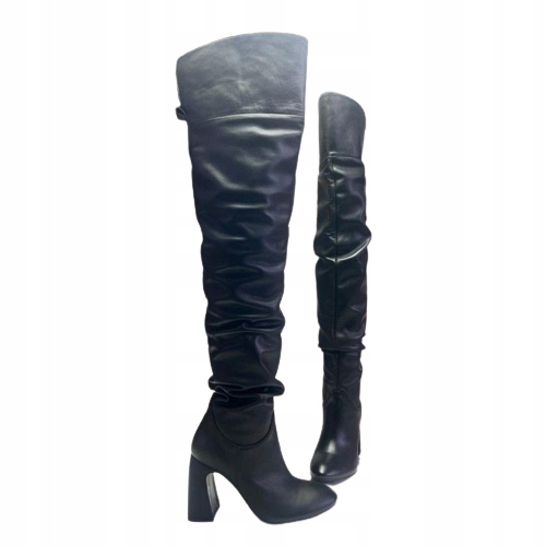 Kožené kozačky Idaho Just Unique 39, černé