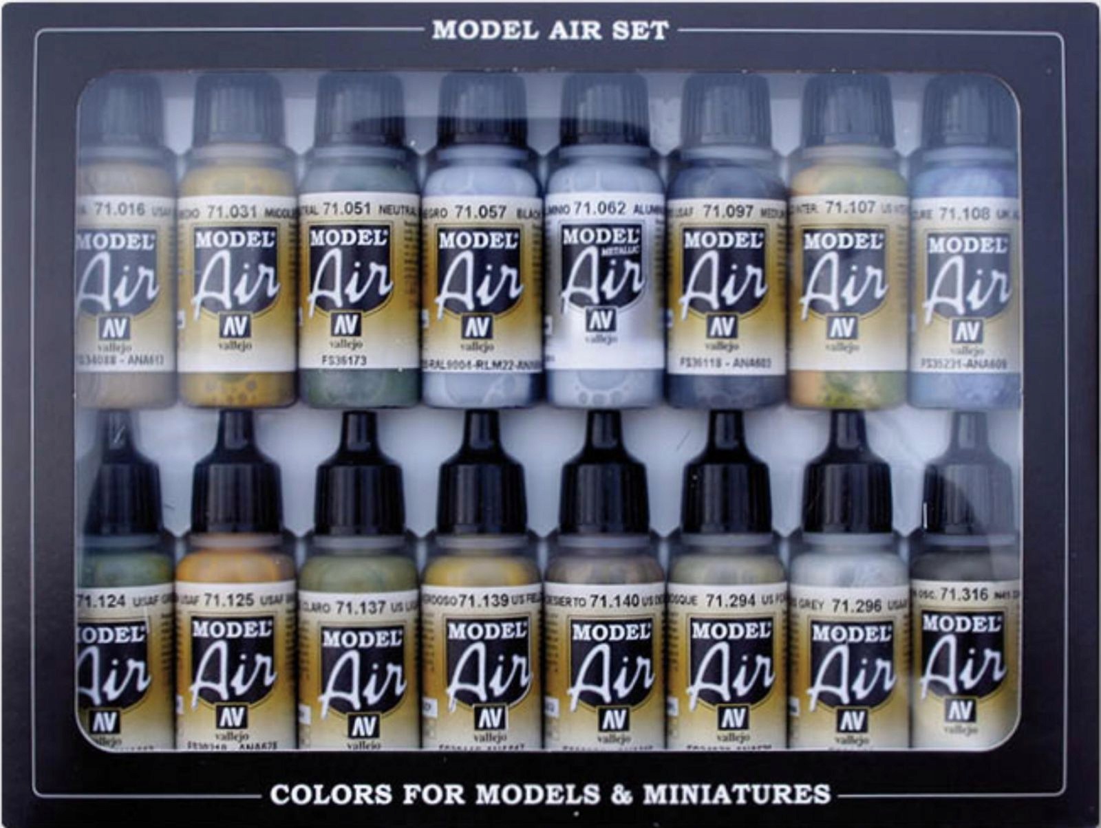 Vallejo: 71.185 Model Air Letadla Usaaf 2. Světové Války (16X17 ML)