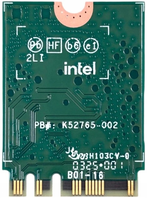 Adapter KARTA SIECIOWA WI-FI 6E AX210 AX210NGW INTEL 2x2 AX BLUETOOTH modem