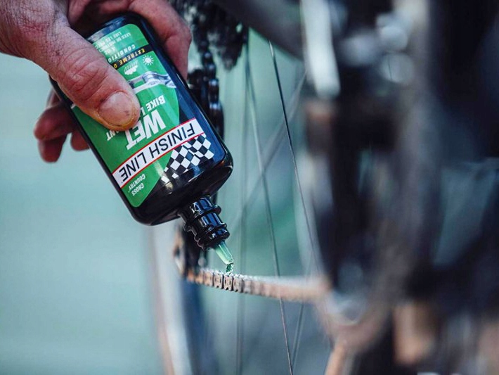 Olej do łańcucha zielony mokry Finish Line WET 120 ml Rodzaj olej