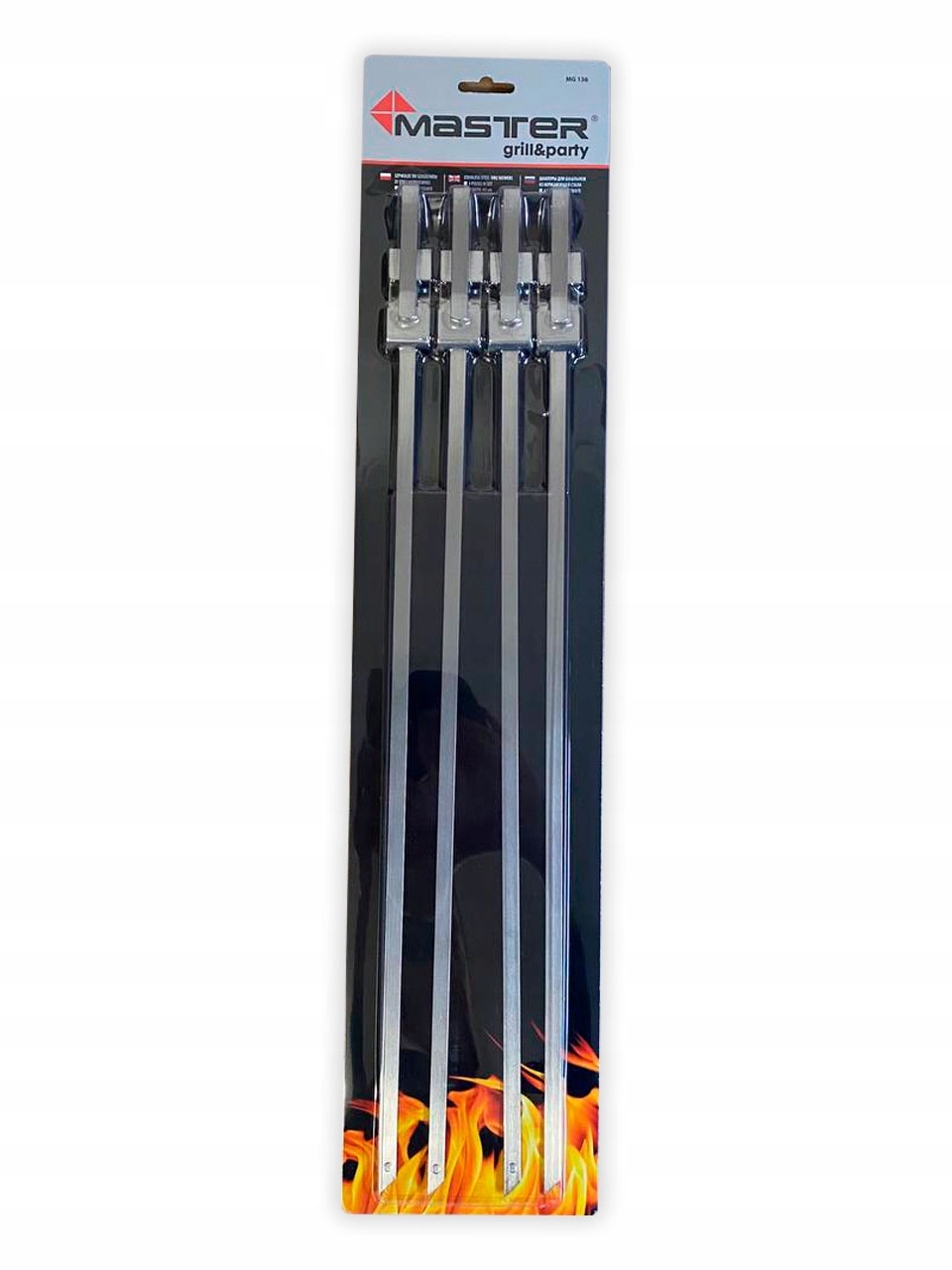 SZPIKULCE DO SZASZŁYKÓW PATYKI NA GRILL 46CM 4 SZT Kod producenta 5904619383217