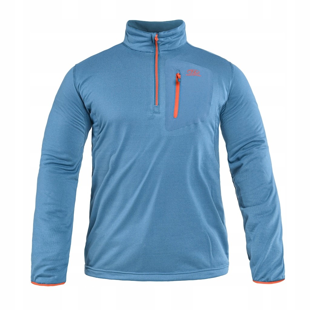 Fleecová Mikina Mikina fleecová Highlander Outdoor Hirta Grid Fleece Steel Blue Xs