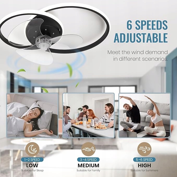 Stropný ventilátor s osvetlením – Caneoe