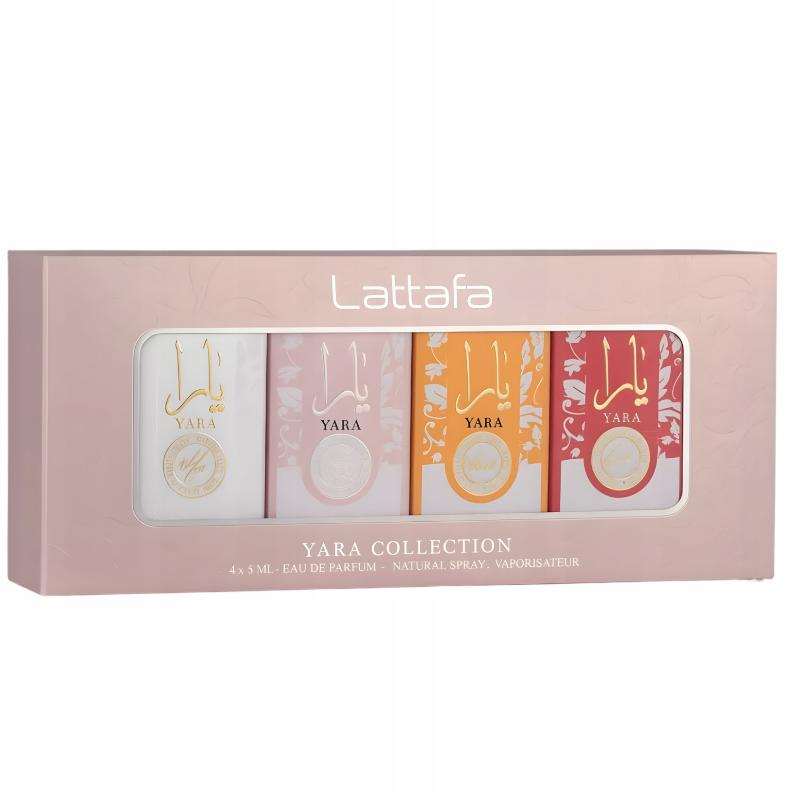 Lattafa Yara Mini Collection Zestaw Perfum Edp 4x5 ml (Yara, Tous, Candy, M