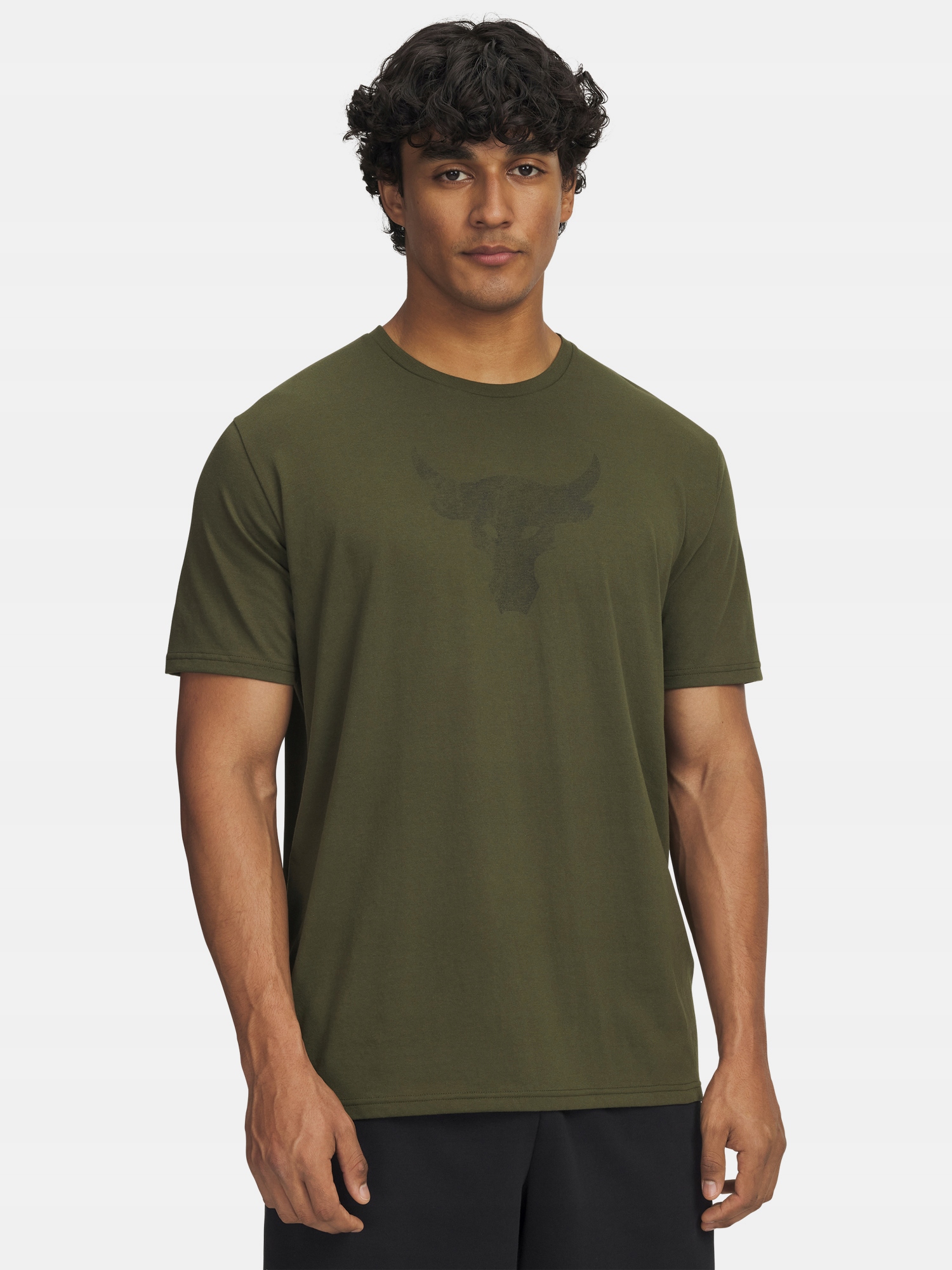 Under Armour Pánské tričko Under Armour Ua Pjt Rck Brahma Bull Ss-grn