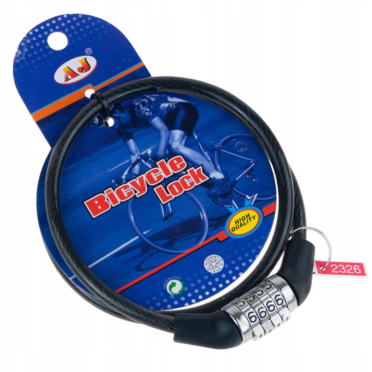 ZAPIĘCIE BLOKADA ZABEZPIECZENIE ROWEROWE LINKA na SZYFR rower Skuter MOTOR Stan opakowania oryginalne