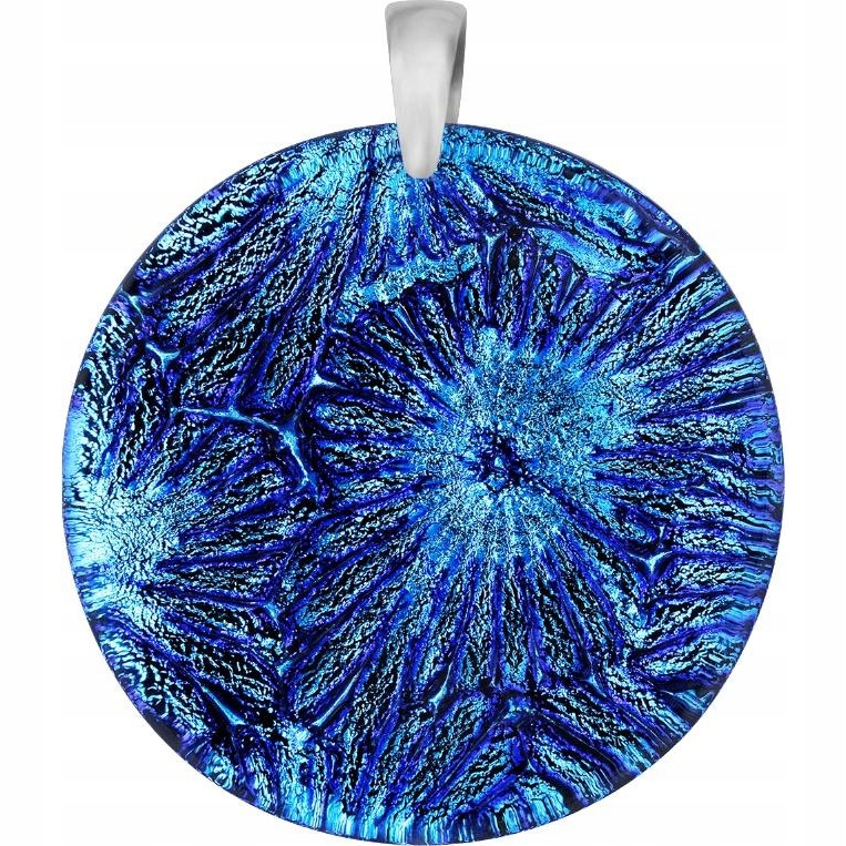 Dámský přívěsek Harf modré sklo murano