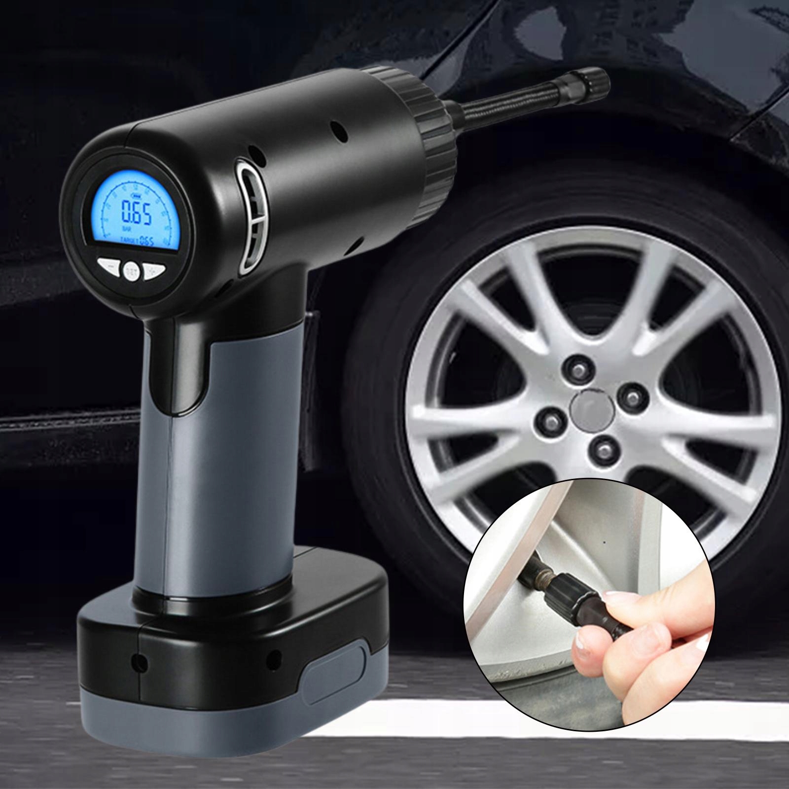 Kompresor powietrza Cyfrowy akumulator bezprzewodo Kod producenta Yolore-52048693