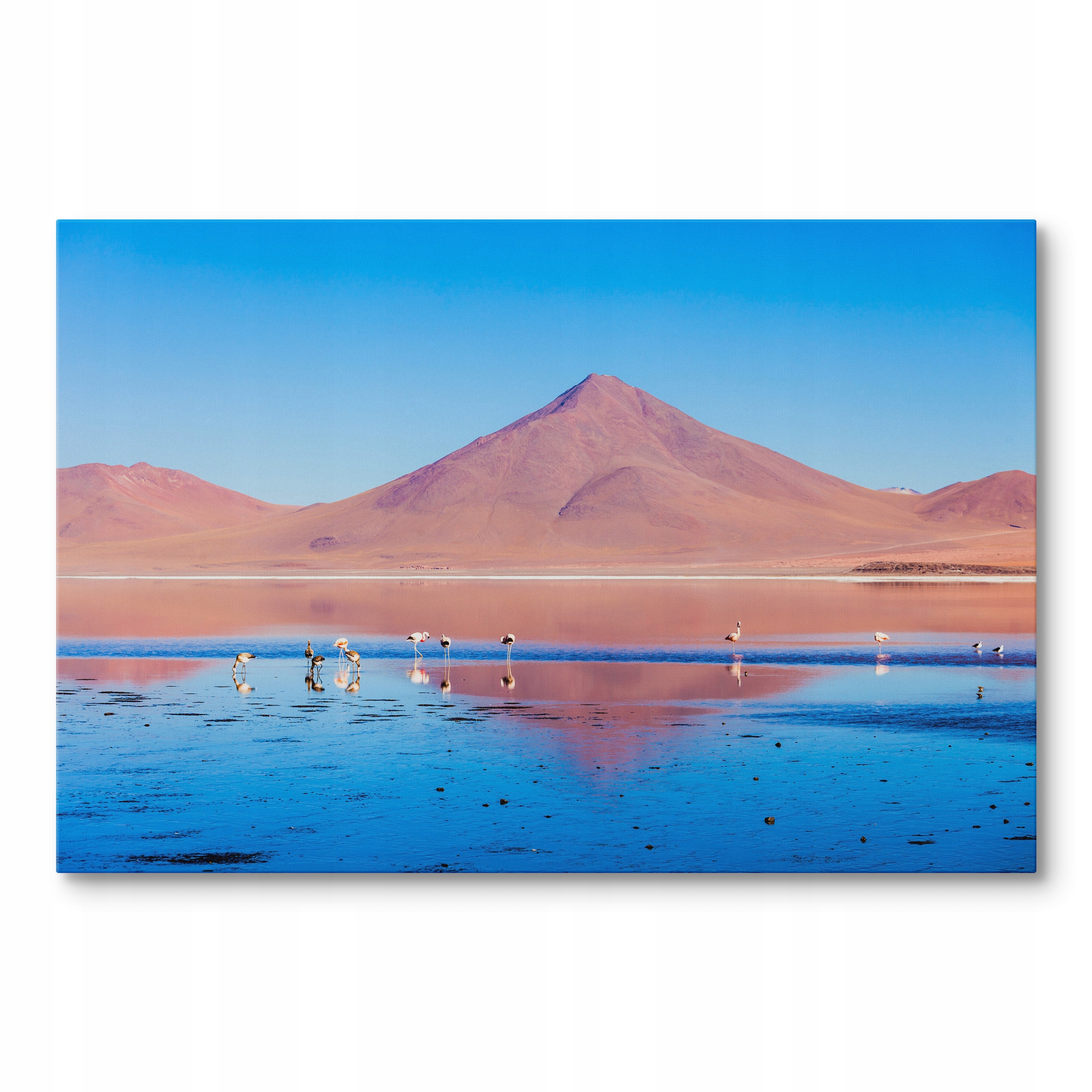 Obraz na plátně Laguna Colorada Peru Plameňáci 70 x 50 cm