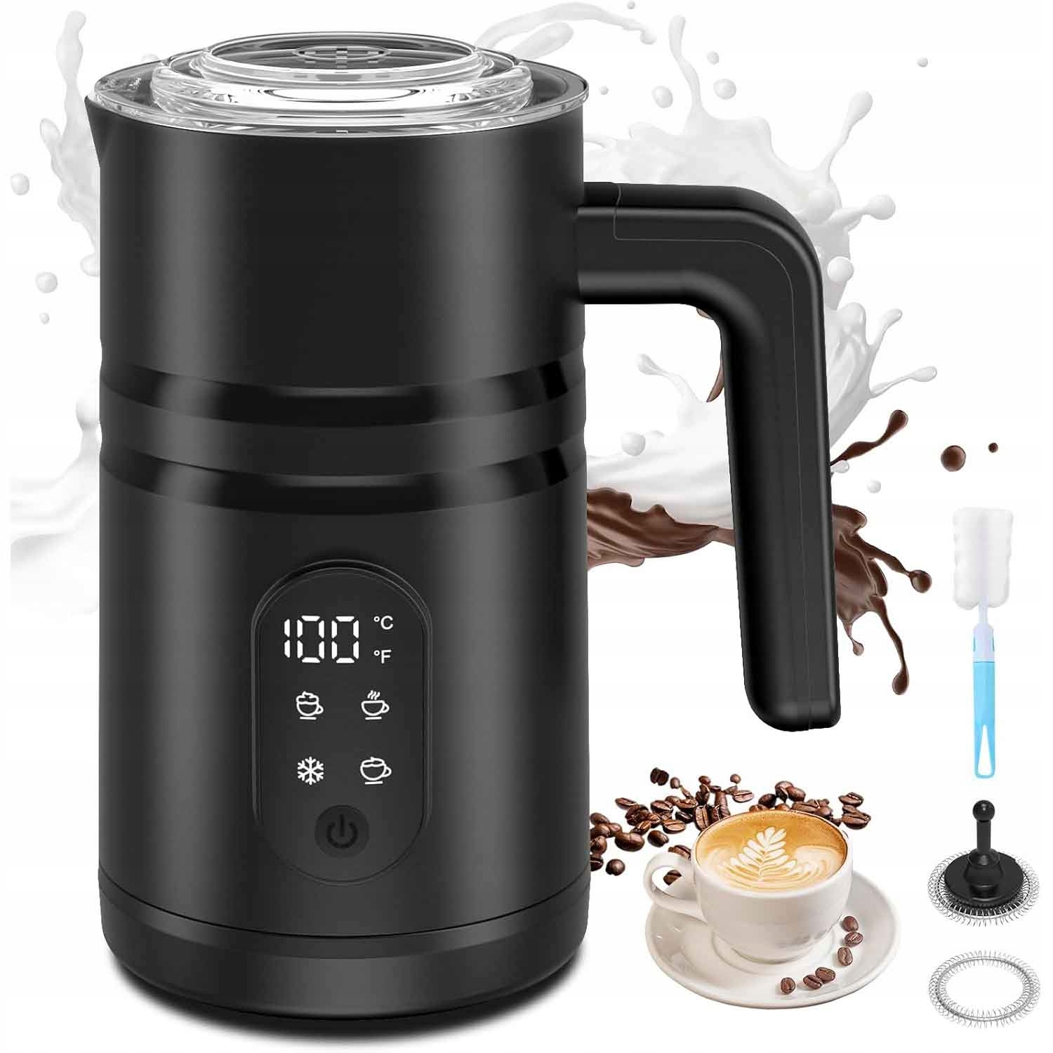 Napěňovač mléka na kávu Elektrický ohřívač 400 W 350 ml 4 režimy Bpa Zdarma