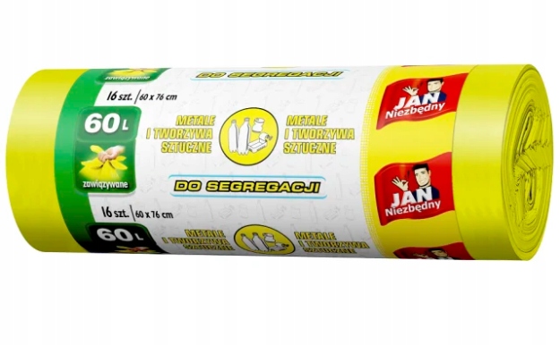 

Jan Niezbędny Worki Na Śmieci Plastik 60L 16szt