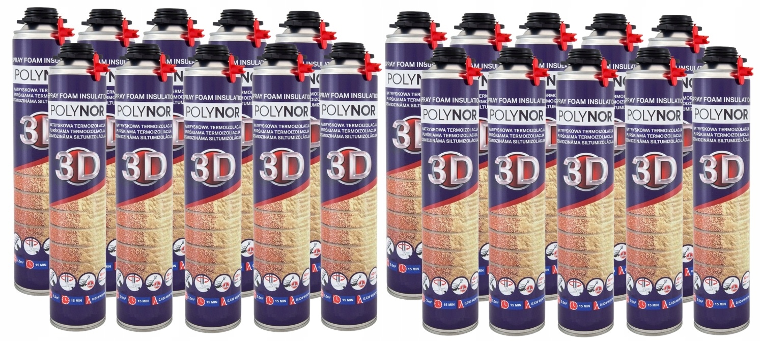 Polynor 3D izolácia pena striekaná pur pena Zateplenie Podkrovia Garáž