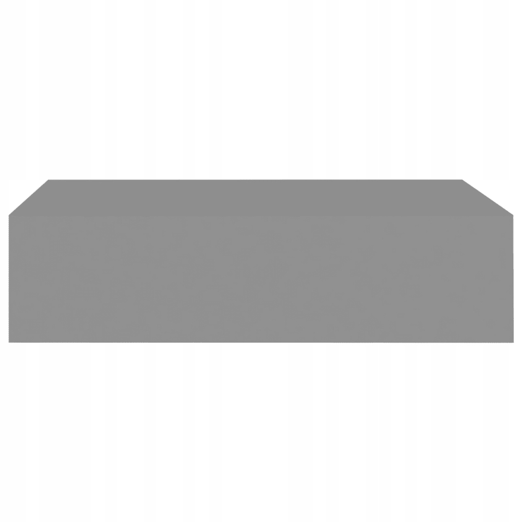 Półka ścienna z szufladą, szara, 40 x 23,5 x 1 Głębokość mebla 23.5 cm