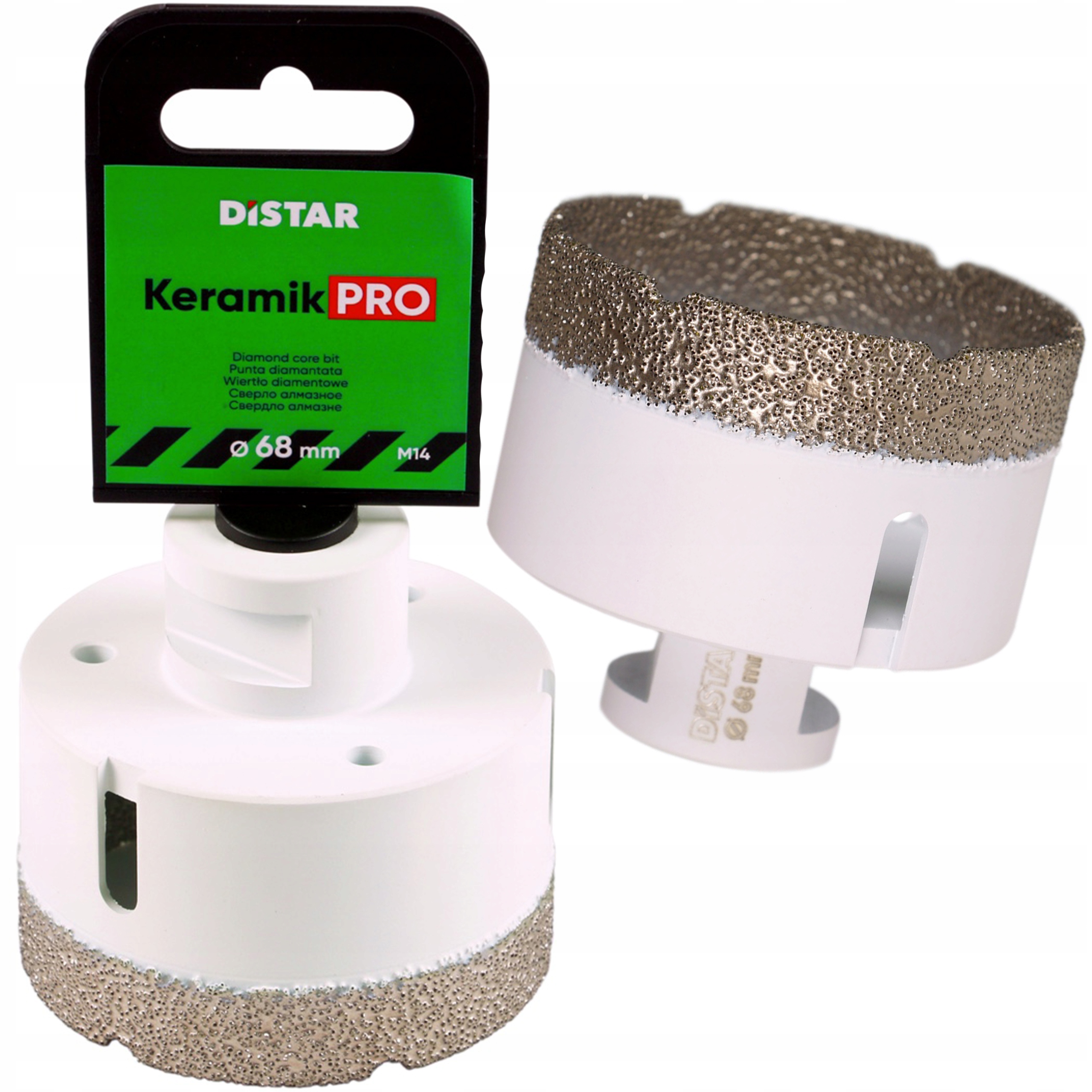Wiertło Diamentowe Distar Keramik Pro 68mm M14 Gres Puszki