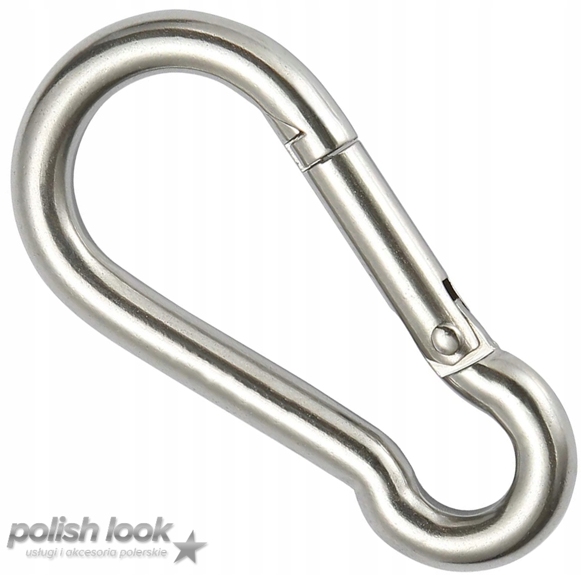 Karabińczyk do lin karabinek strażacki ocynkowany budowlany 8x80mm 120kg Grubość 8 mm