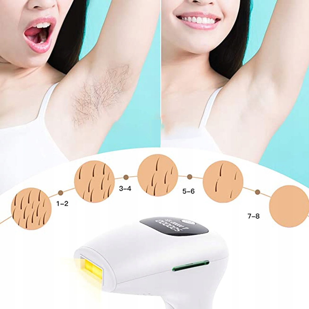 DEPILATOR LASEROWY DEPILAZE DO CIAŁA WŁOSÓW NÓG Sposób depilacji impuls światła
