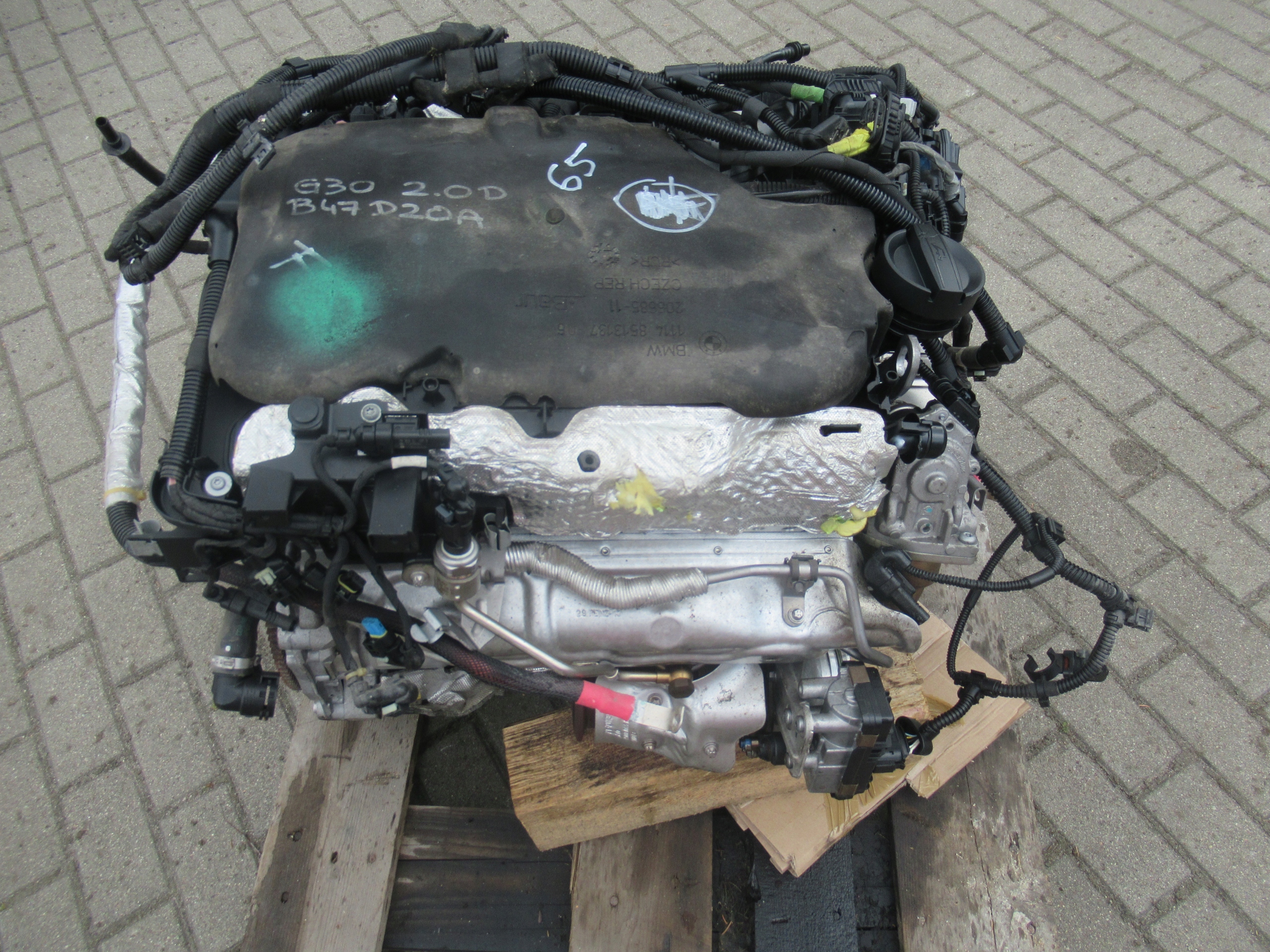 BMW F10 F20 F25 F30 F34 G01 G30 SILNIK 2.0D B47D20A KOMPLETNY