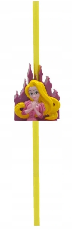 SŁOMKA i ZABAWA w jednym Princess Materiał plastik
