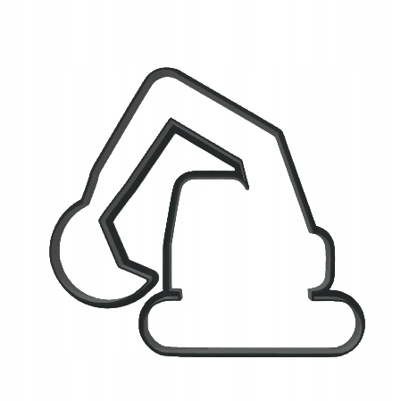 

Foremka do ciastek samochód Koparka walec 10CM