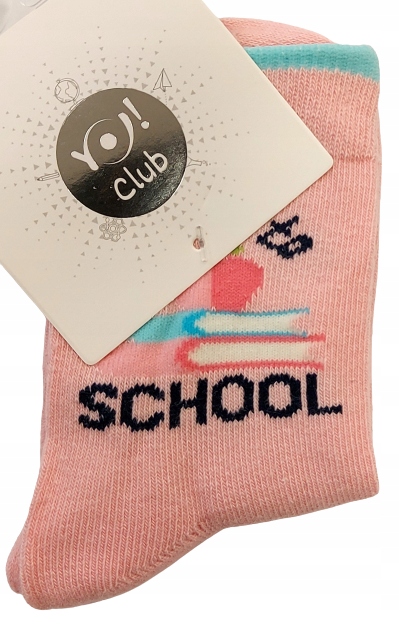 

Śliczne Skarpety Dziewczęce Różowe School 35-38