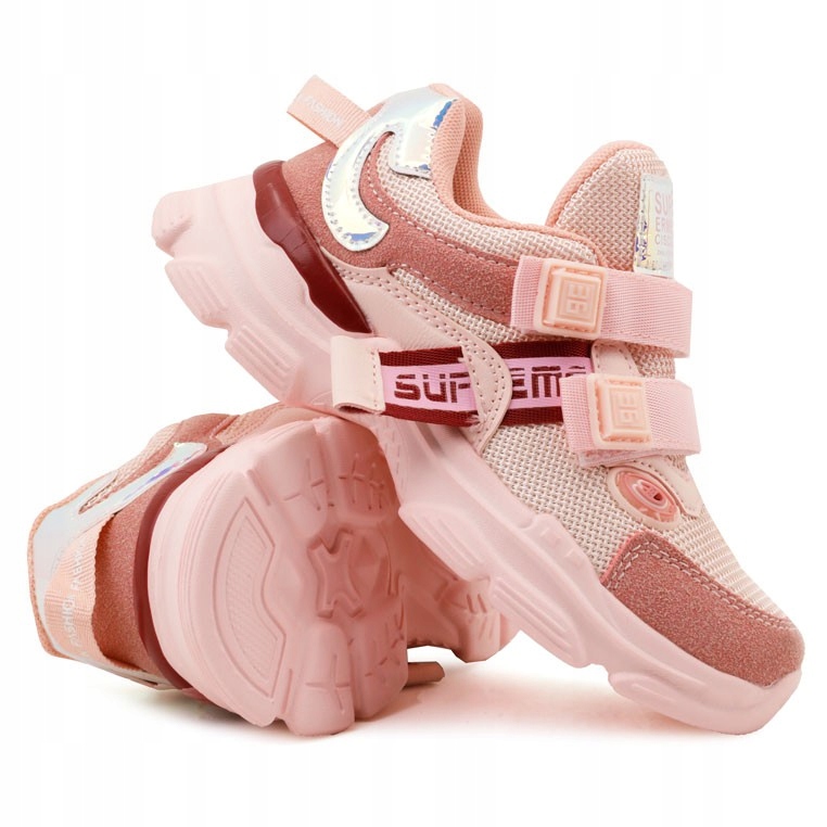 

Buty sportowe dziewczęce lekkie oddychające różowe