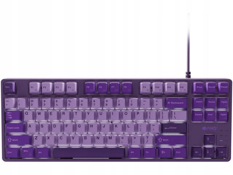 Klawiatura Fury Kanabo K2 Hot Swap Red Switch Fioletowy