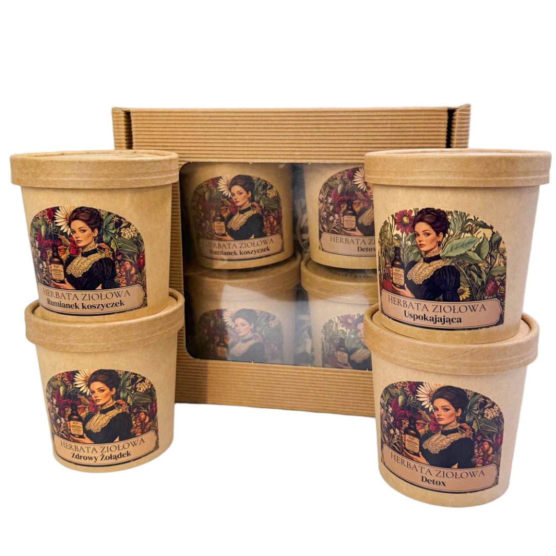 Levně Set Bylinných Čajů 190 g bylinný uklidňující heřmánek jako dárek