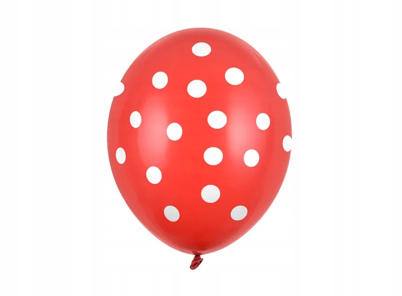 

Gumowe balony w Białe Kropki do Dekoracji