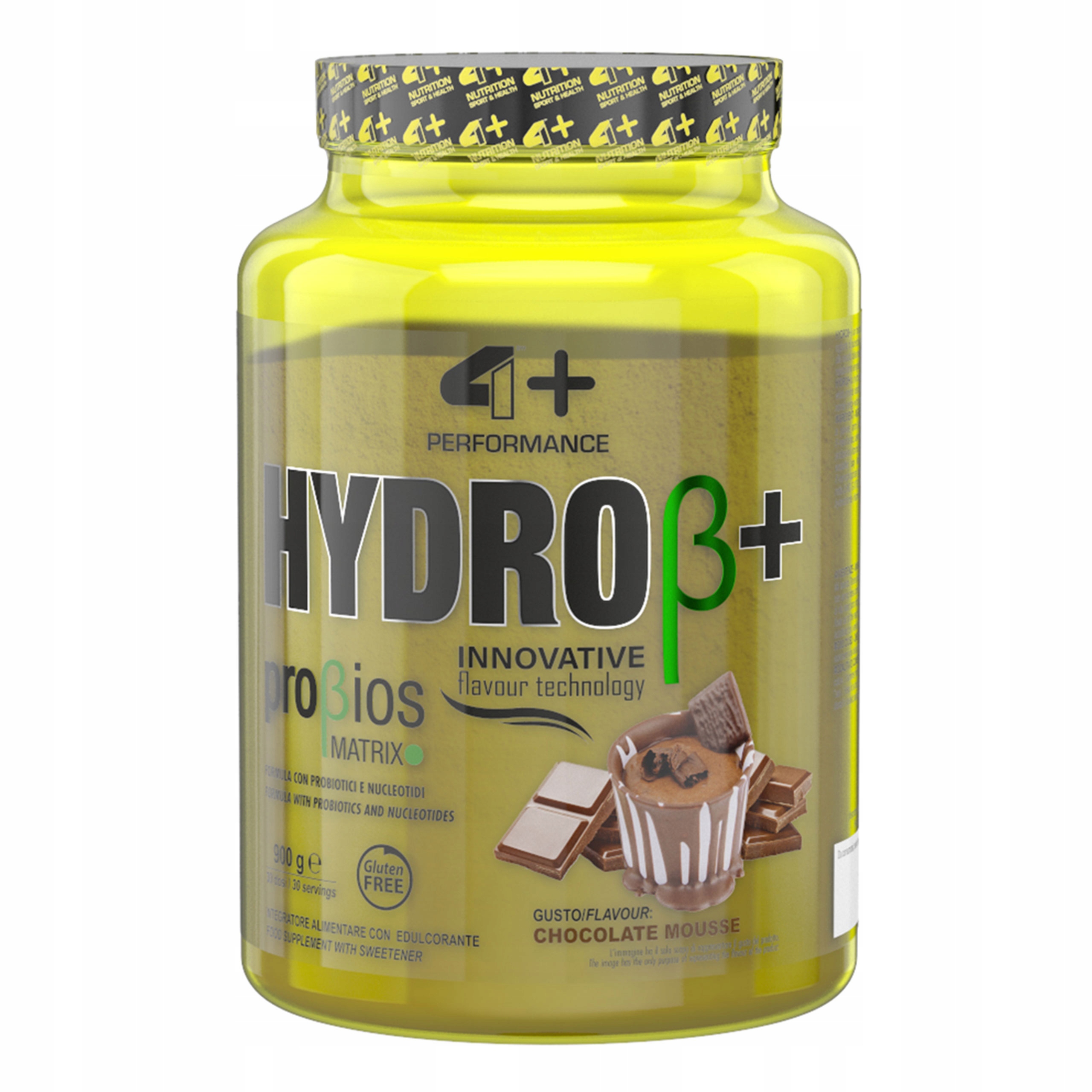 Hydrolyzát bílkovin 4+ Nutrition Hydro+ 900 g Wph Čokoláda Doplněk Stravy Síla
