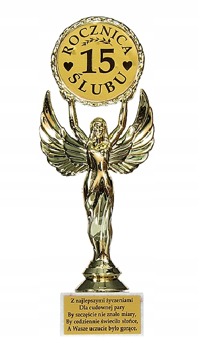 

Statuetka Victoria na 15 Rocznicę Ślubu