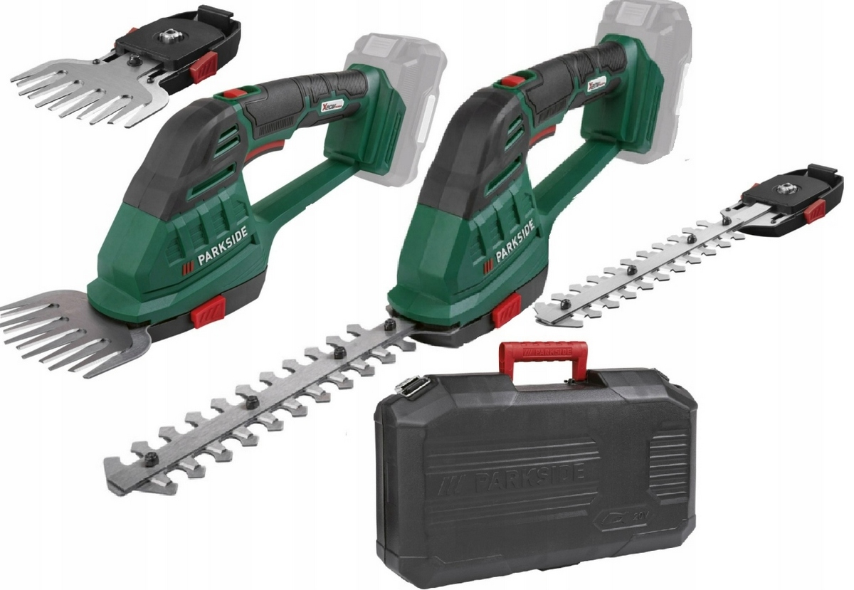 Nożyce Do Żywopłotu Krzewów Trawy 2w1 Akumulatorowe x20V Parkside