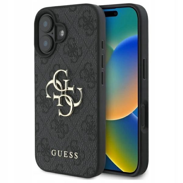 Pouzdro Guess 4G Big Logo pro iPhone 16 Plus černé