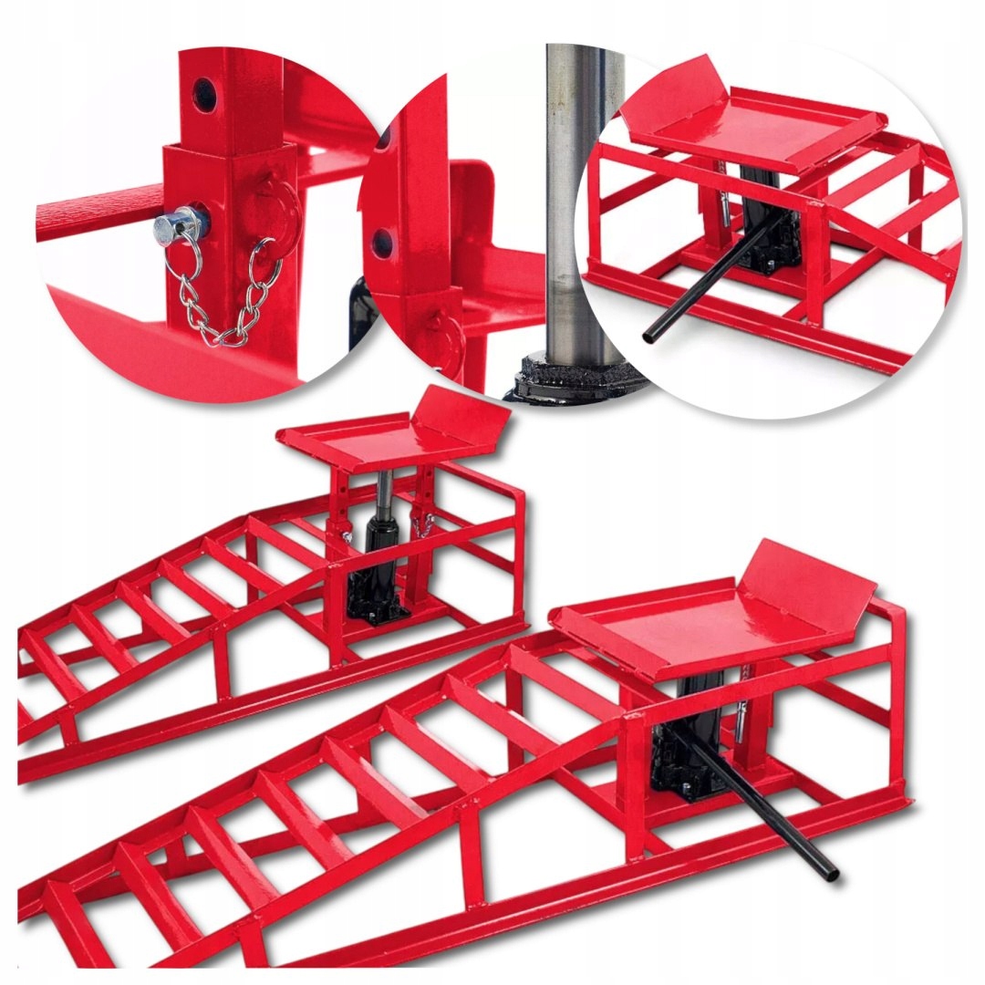Hydraulický zdvihák rampy 2x 2000 kg, nastaviteľný, autoservis, dielňa