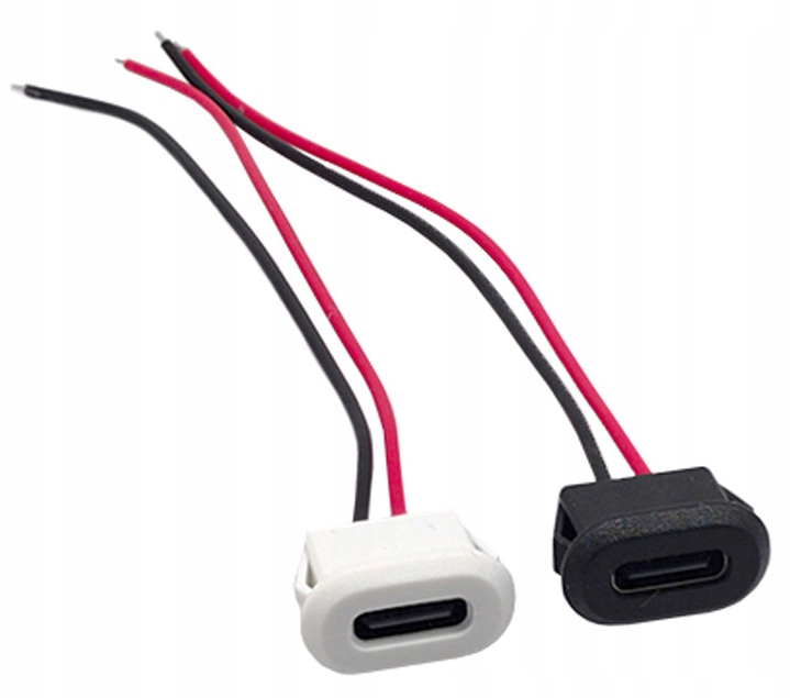 

Gniazdo Usb C tablicowe panelowe białe 2 pin