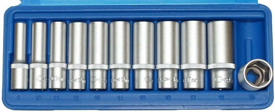 

Nasadki długie 6-kątne, 3/8" 8-19 mm 11 szt