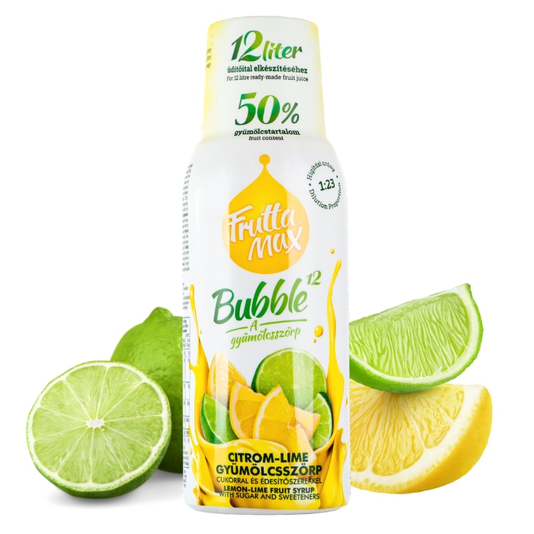 Syrop do wody koncentrat Fruttamax zestaw 4x 500 ml OWOCOWY MALINA CYTRYNA Pojemność 500 ml