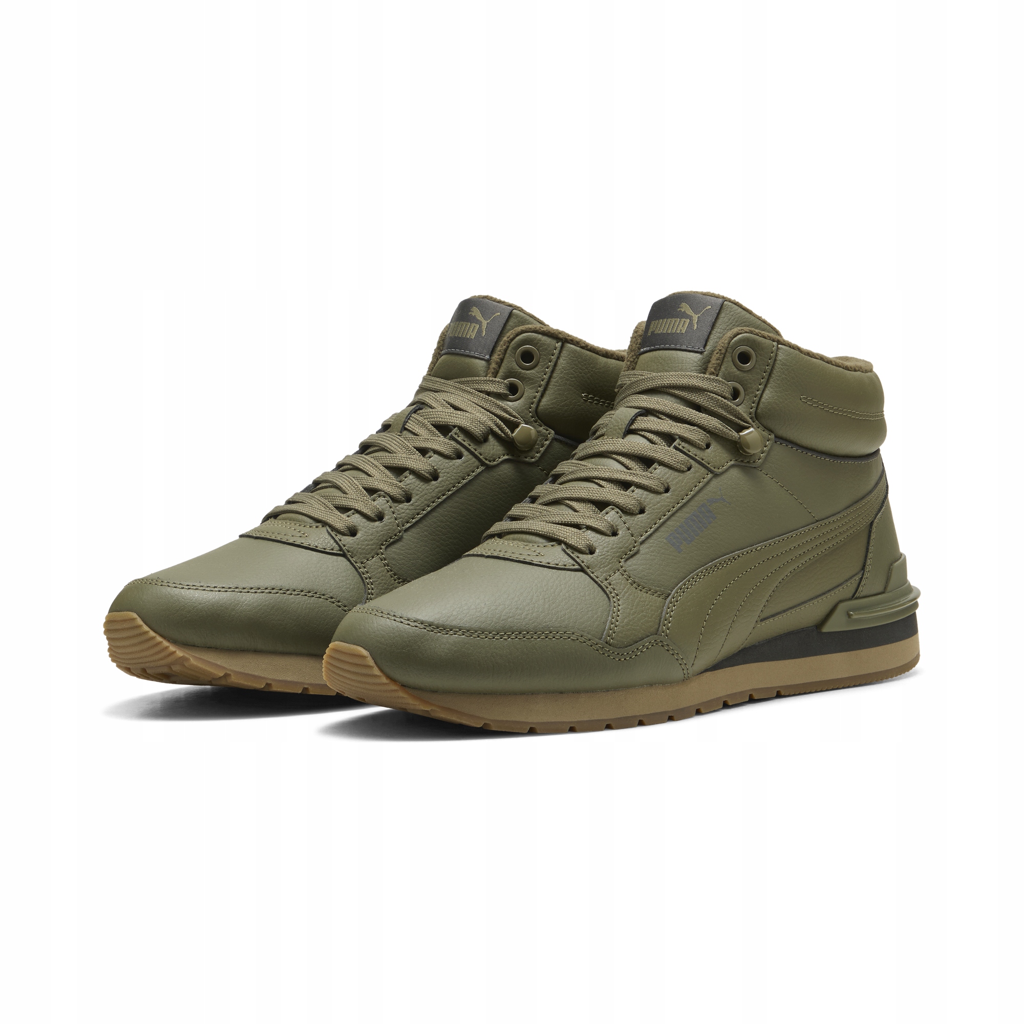 Pánské vysoké boty Puma St Runner V4 Mid 40289306 podzimní zelené 44