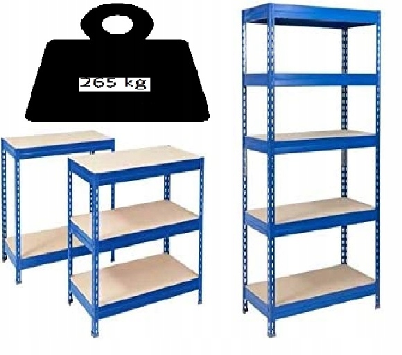 

Regał Metalowy Magazynowy 180x90x45cm 1325kg Mocny