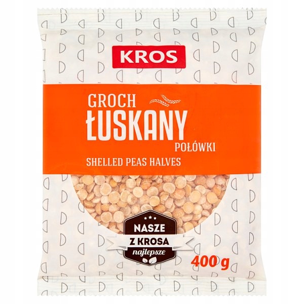 Levně 17X Hrách Loupaný Půlky Kros 400G Nejvyšší Kvalita Zdravá výživa
