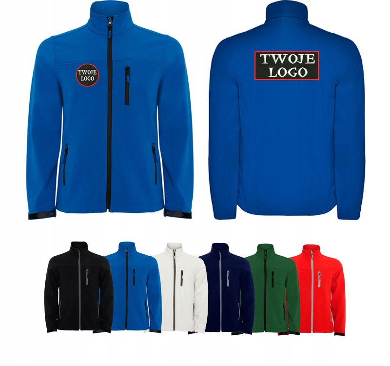 

Softshell Reklamowy z haftem Twoje Logo haft męski