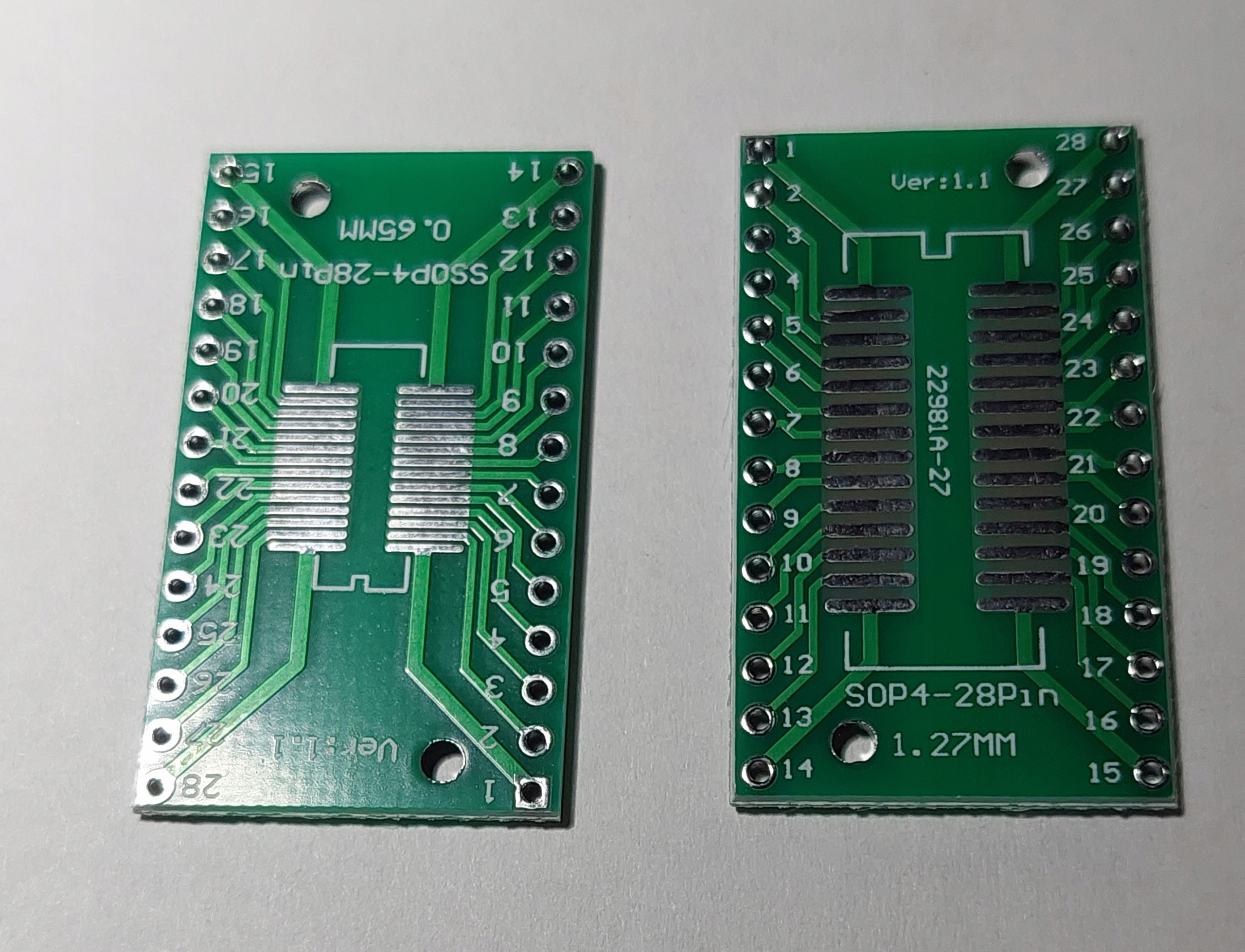 ADAPTER PCB z SOIC28 / SSOP28 DO DIP28