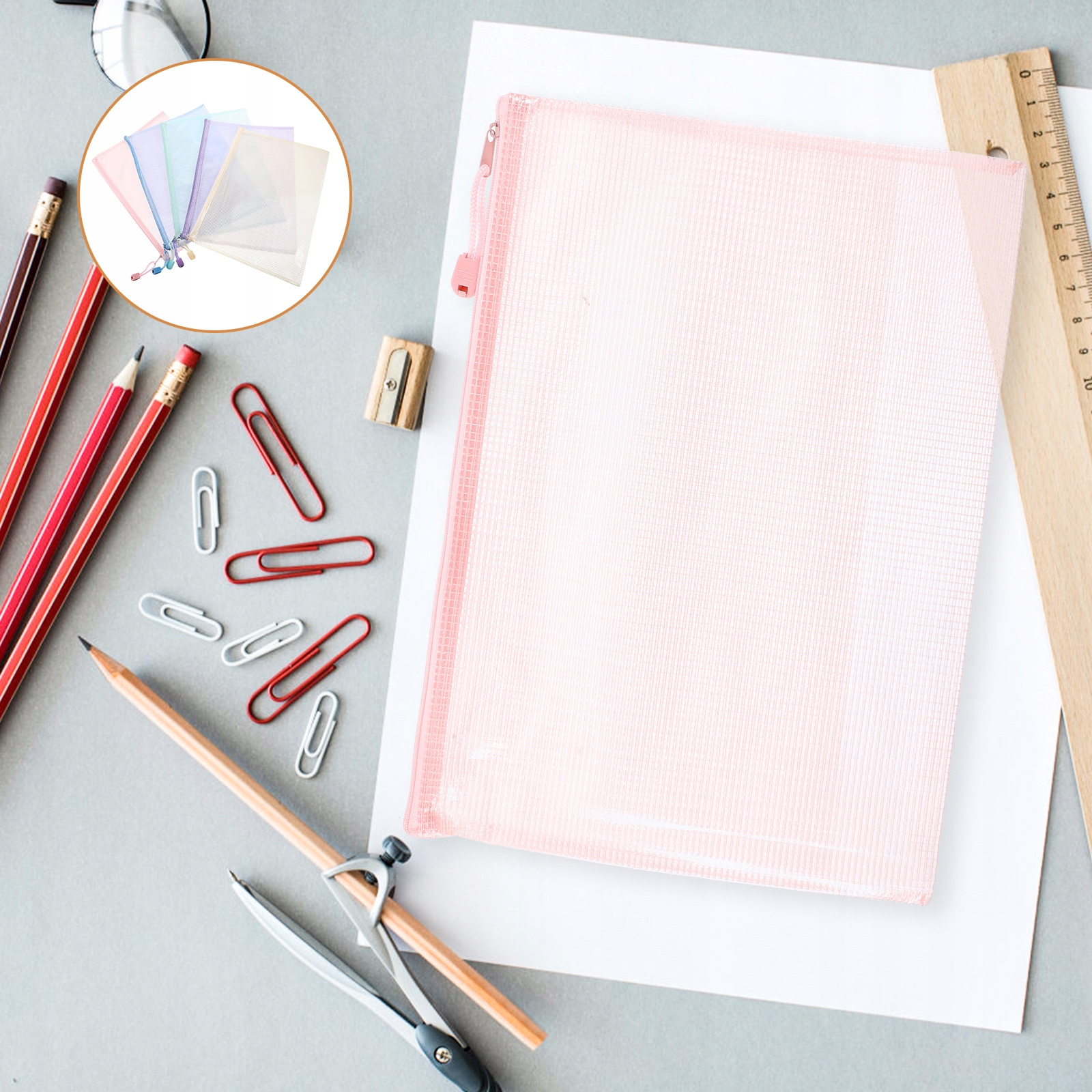 TORBA NA MATERIAŁY BIUROWE TECZKA PAPIEROWA DO PRZECHOWYWANIA PAPIERÓW Kod producenta 17105269