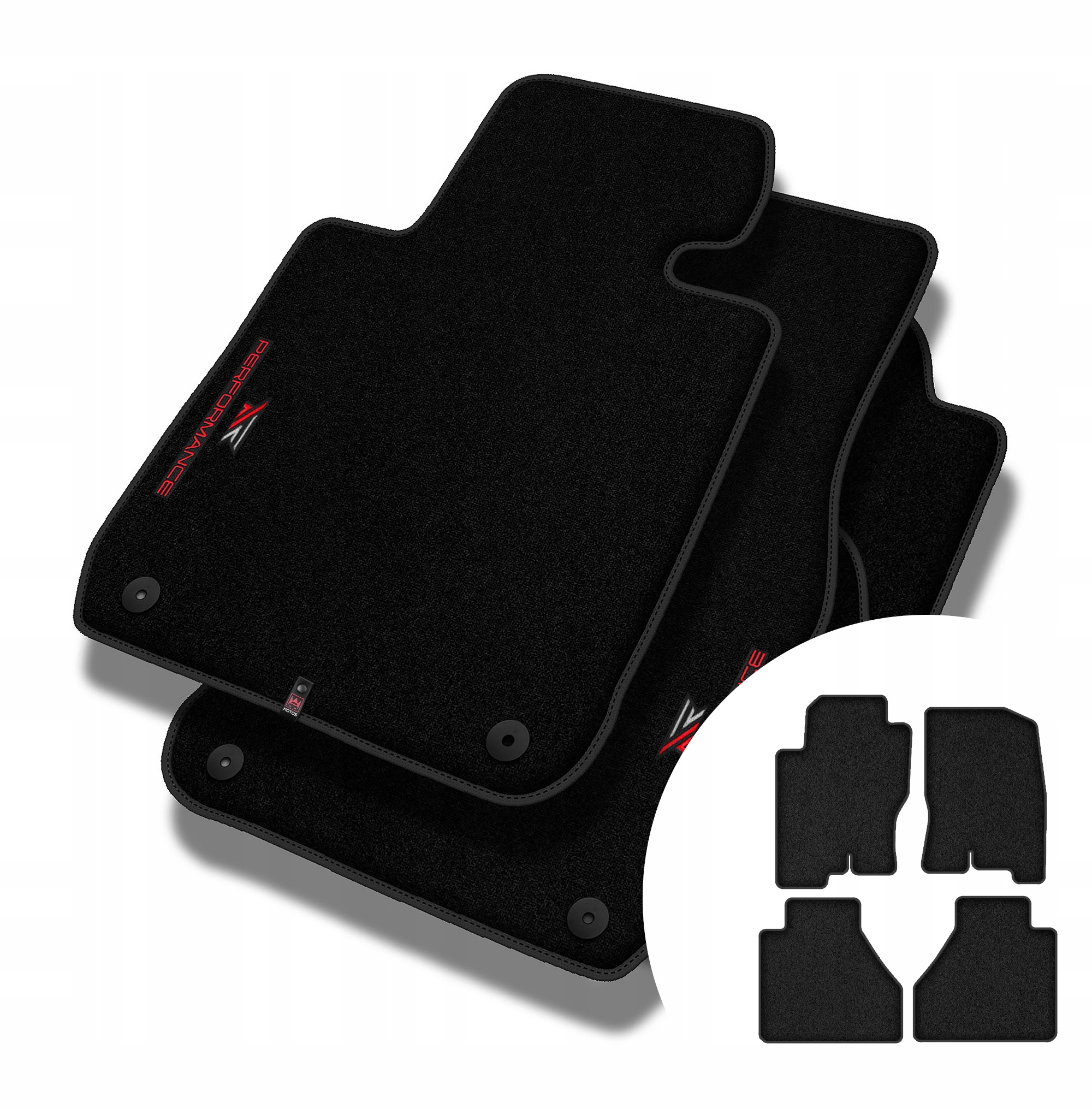 Velúrové koberčeky Performance Premium pre Nissan Navara III 2007-2014