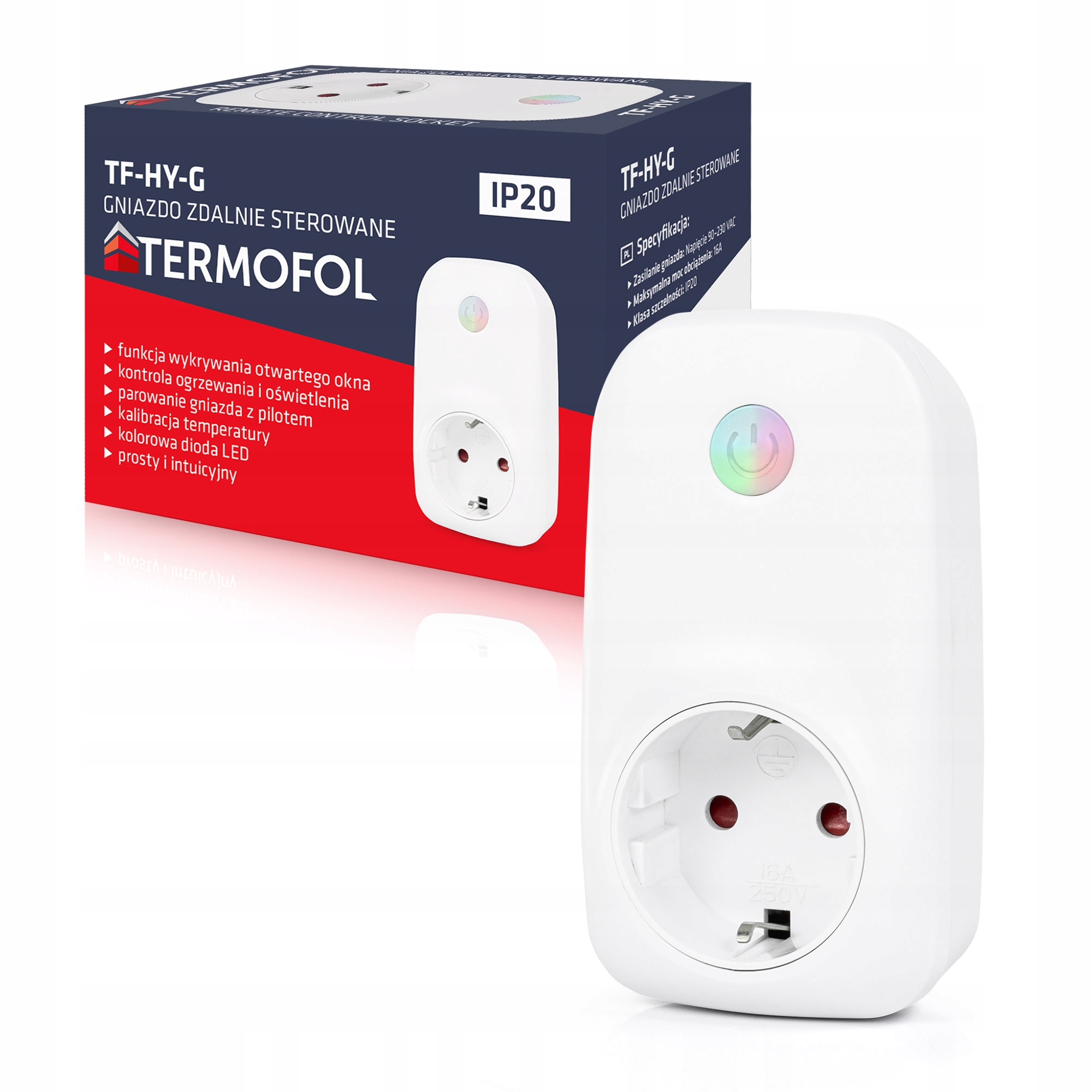 Sieťová Zásuvka Hy-g na diaľkové ovládanie pomocou Pilotu pre elektrické zariadenia